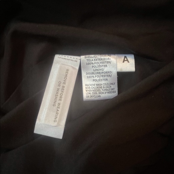 LOFT Medium Black Pleated Front/Back Elastic Wide Band Lined Skirt - Picture 8 of 12